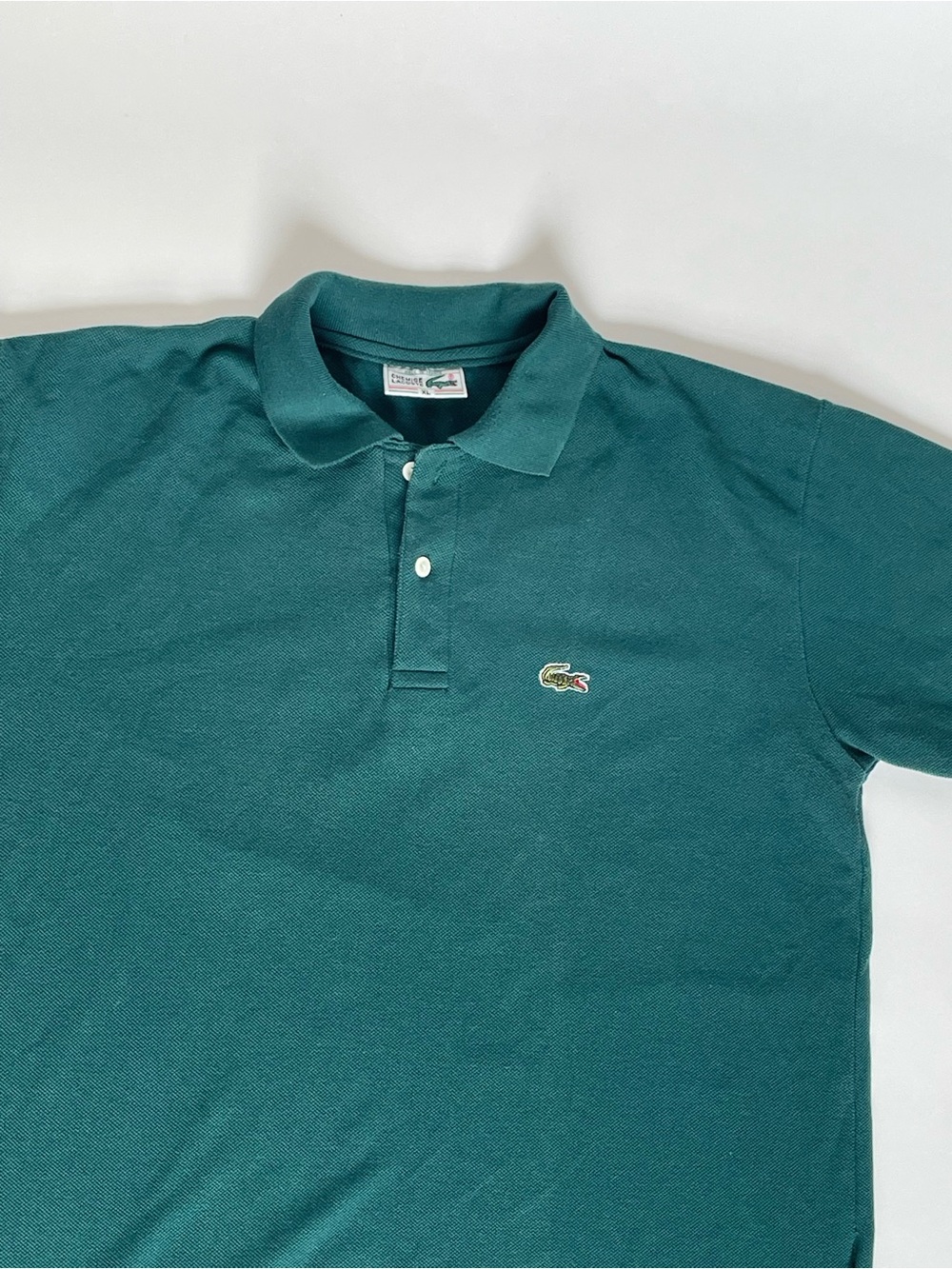 Lacoste Teal Green Pique Polo with Crocodile Logo